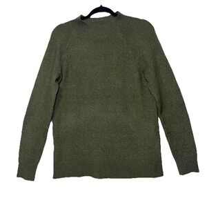 Loft Long Sleeve Turtleneck Merino Wool Acrylic Green Sweater Size M
